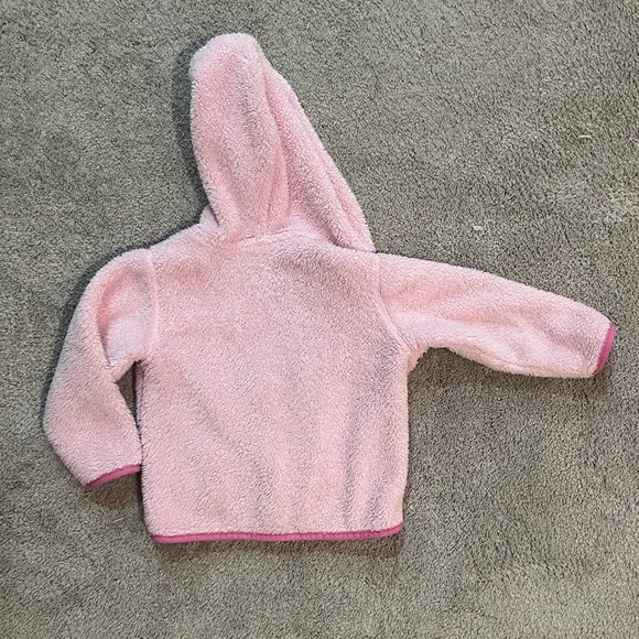 Hanna Andersson Marshmallow Pink Hoodie Jacket Zip Up Coat Size 3T or 90cm - Picture 2 of 4